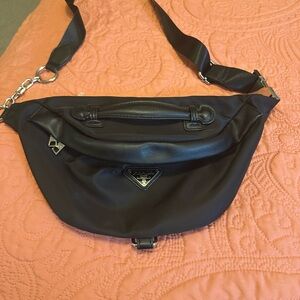 Black Nylon Crossbody Bag